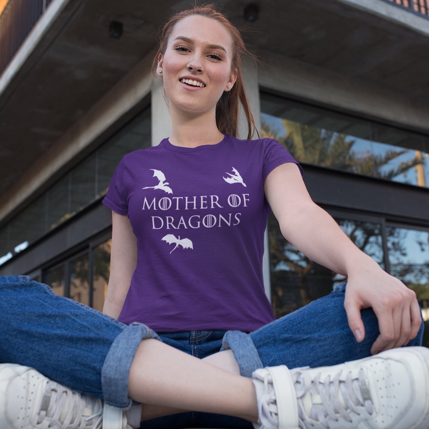 Mother Of Dragons Womens T-Shirt Mother Of Dragons Womens T-Shirt