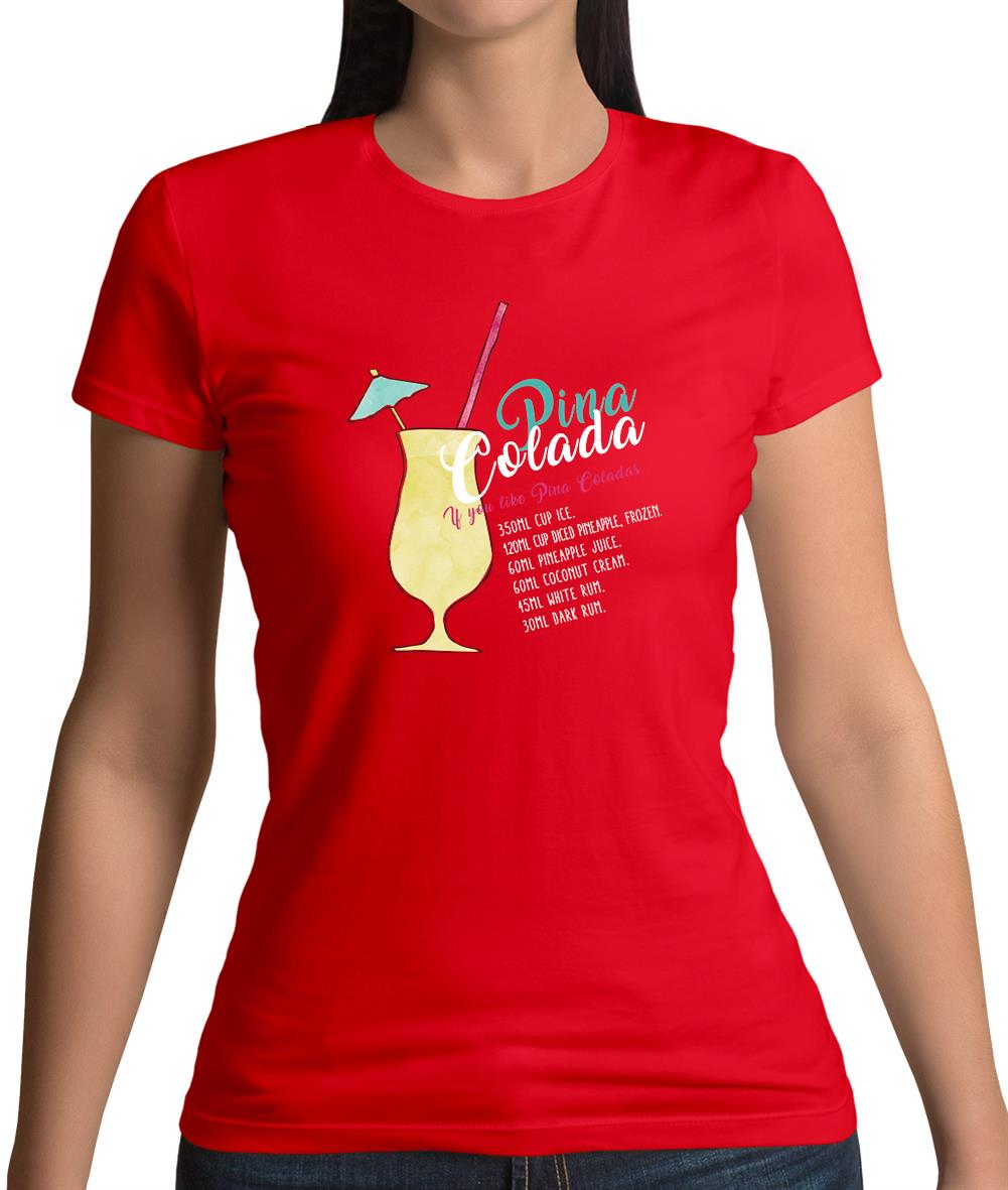 Pina Colada Womens T-Shirt Pina Colada Womens T-Shirt