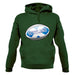 Scottish Flag Rugby Ball Unisex Hoodie