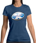 Scottish Flag Rugby Ball Womens T-Shirt