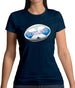 Scottish Flag Rugby Ball Womens T-Shirt