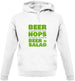 Beer = Salad Unisex Hoodie