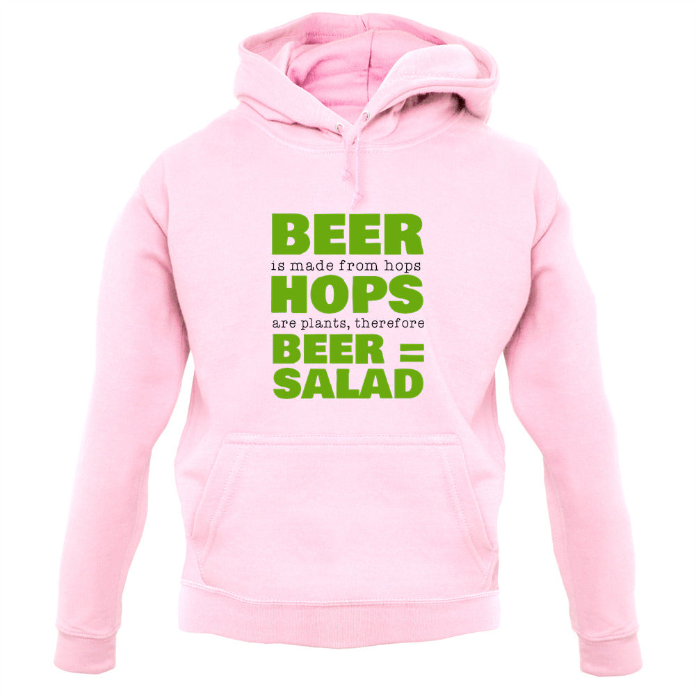 Beer = Salad Unisex Hoodie