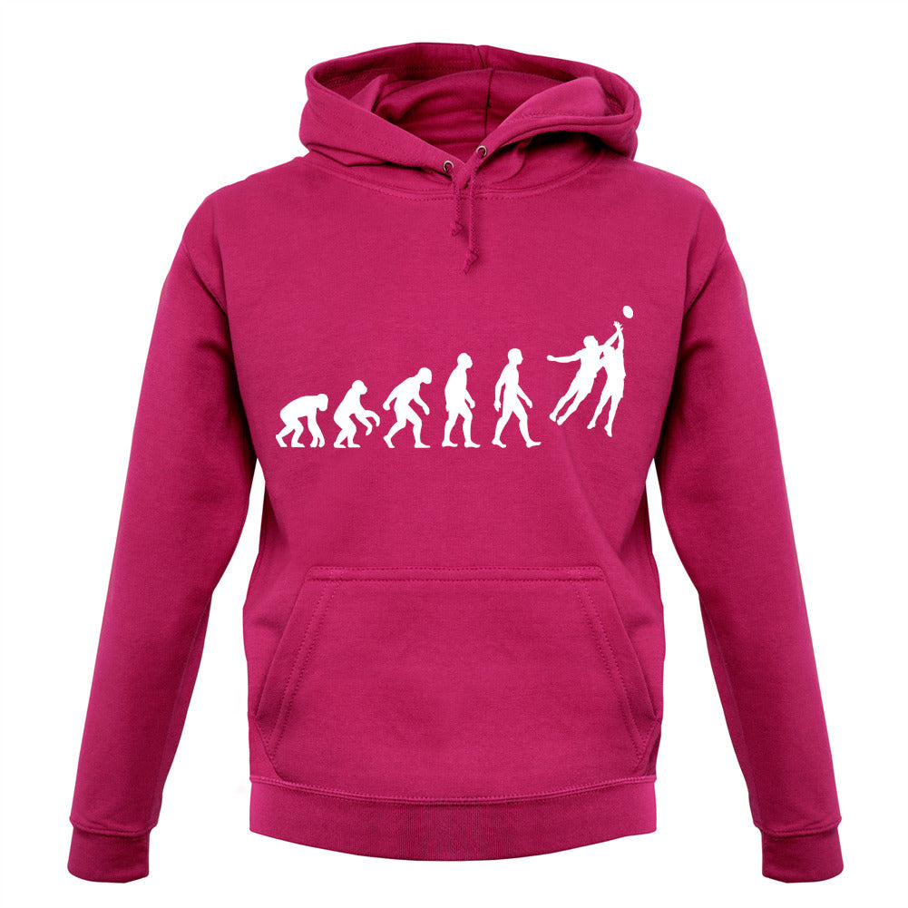Evolution Of Man Aussie Rules Football Unisex Hoodie