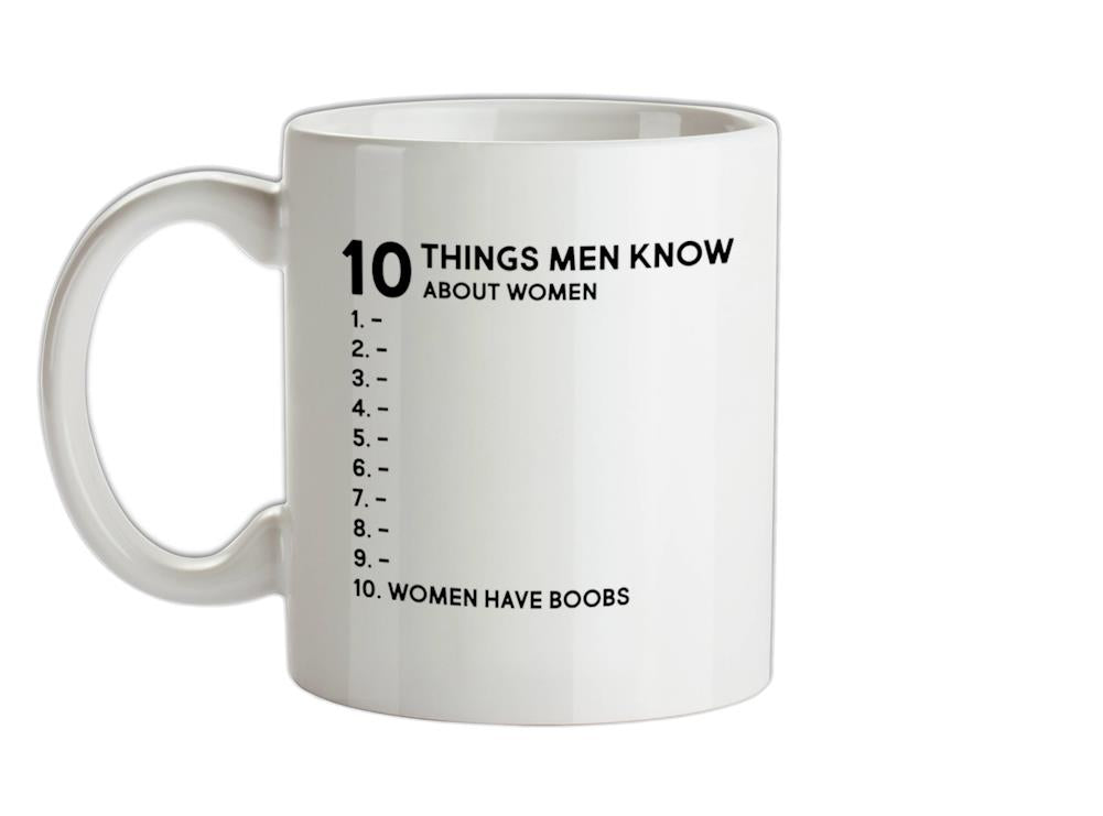 10 Things Men Know About Women Ceramic Mug
