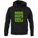 Beer = Salad Unisex Hoodie