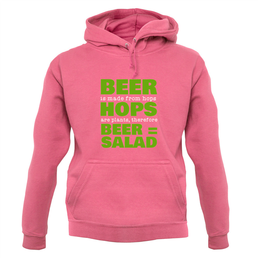 Beer = Salad Unisex Hoodie