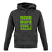 Beer = Salad Unisex Hoodie