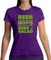 Beer = Salad Womens T-Shirt