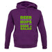 Beer = Salad Unisex Hoodie