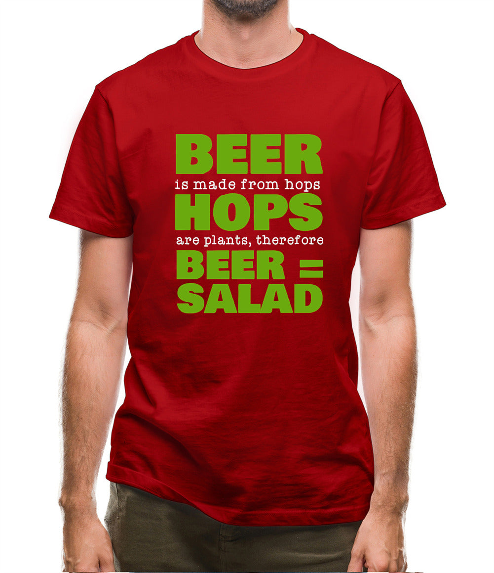 Beer = Salad Mens T-Shirt