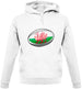 Welsh Flag Rugby Ball Unisex Hoodie