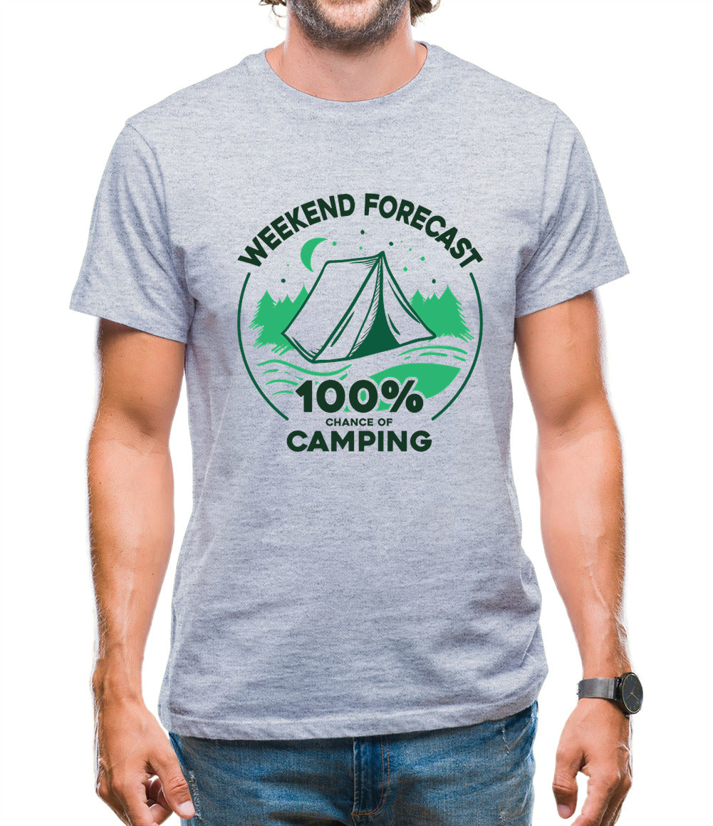 Weekend Forecast - Camping Mens T-Shirt