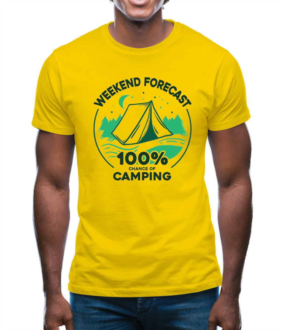 Weekend Forecast - Camping Mens T-Shirt