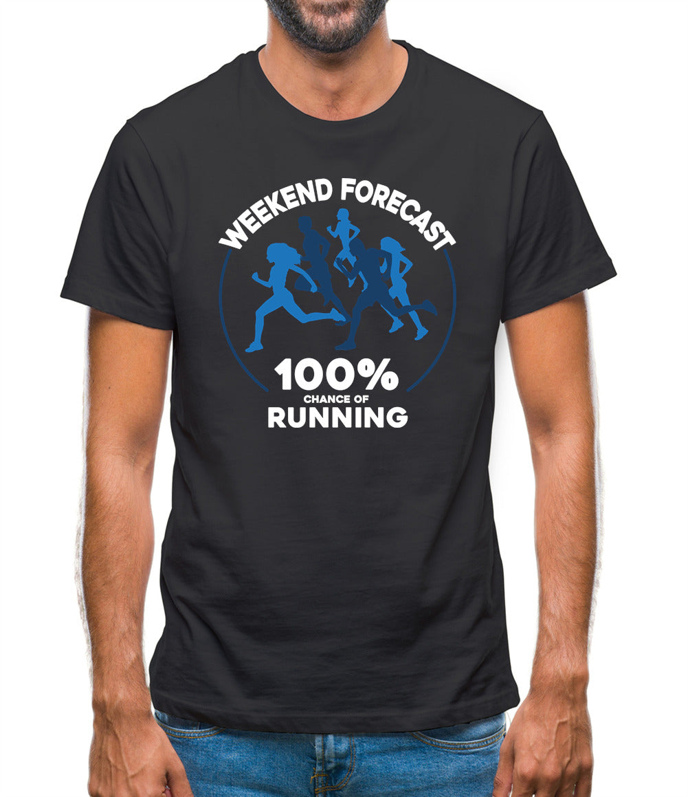 Weekend Forecast - Running Mens T-Shirt