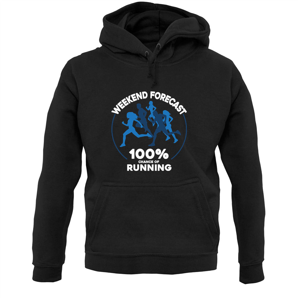 Weekend Forecast - Running Unisex Hoodie