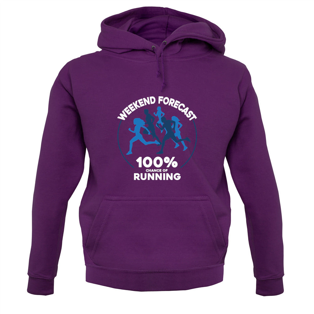 Weekend Forecast - Running Unisex Hoodie