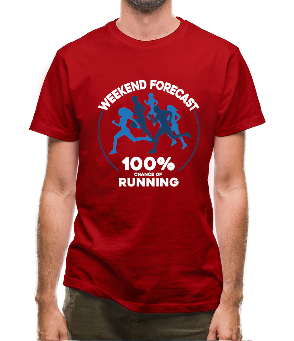 Weekend Forecast - Running Mens T-Shirt