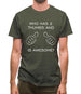 Who Has 2 Thumbs And Is Awesome Mens T-Shirt