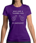 Who Has 2 Thumbs And Is Awesome Womens T-Shirt