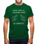 Who Has 2 Thumbs And Is Sweet Mens T-Shirt