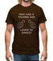 Who Has 2 Thumbs And Loves To Dance Mens T-Shirt