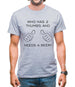 Who Has 2 Thumbs And Needs A Beer Mens T-Shirt