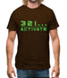 321…Activate Mens T-Shirt