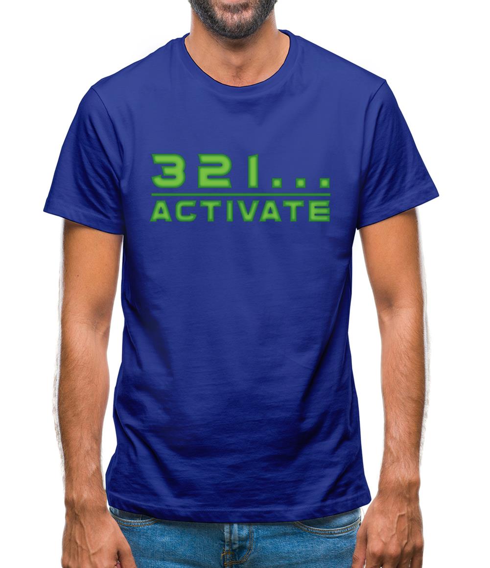321…Activate Mens T-Shirt