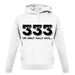Half Evil 333 unisex hoodie