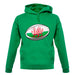 Welsh Flag Rugby Ball Unisex Hoodie