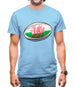 Welsh Flag Rugby Ball Mens T-Shirt