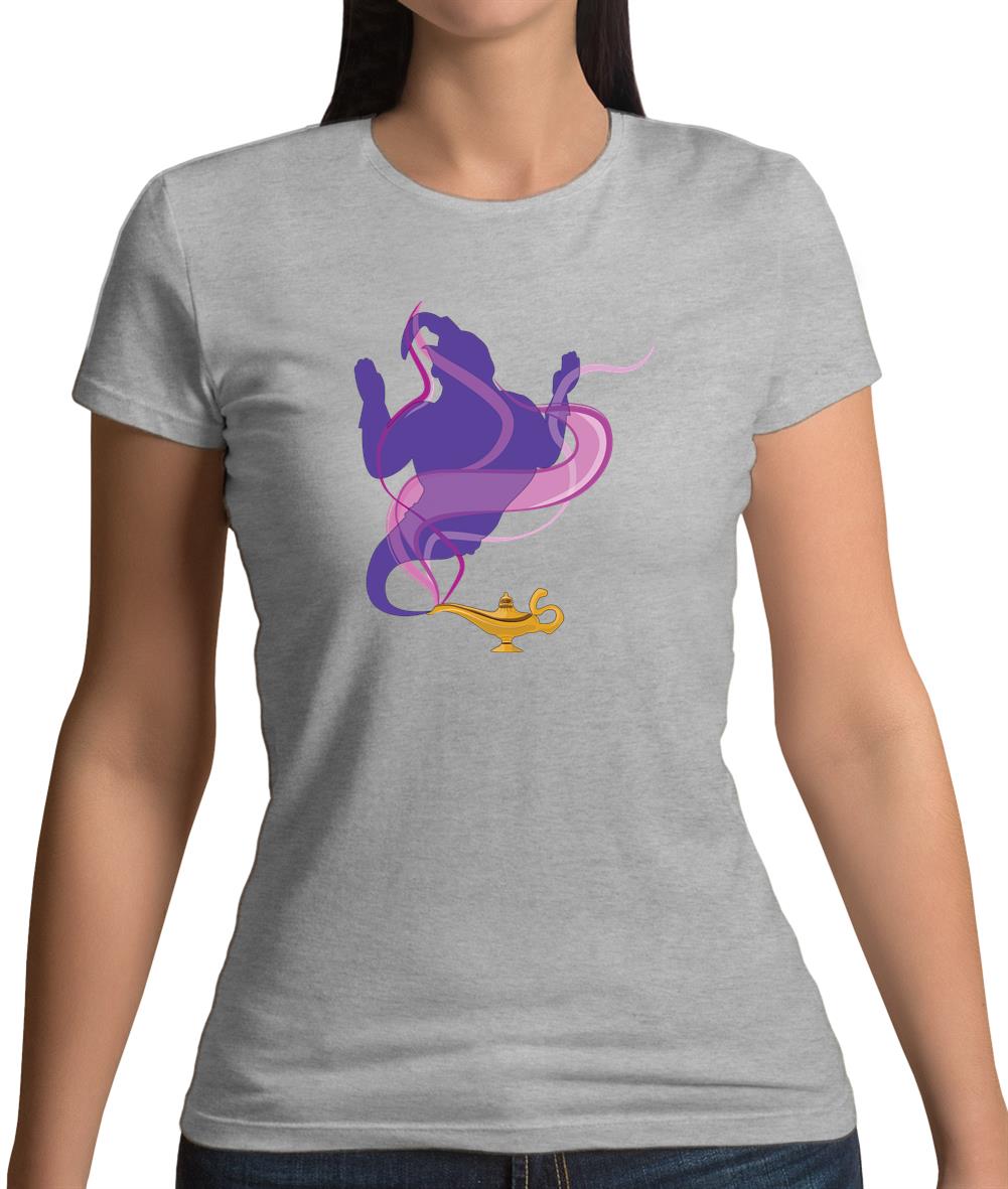 Genie In A Lamp Womens T-Shirt
