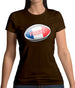 French Flag Rugby Ball Womens T-Shirt