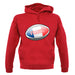 French Flag Rugby Ball Unisex Hoodie