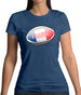 French Flag Rugby Ball Womens T-Shirt