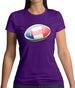 French Flag Rugby Ball Womens T-Shirt