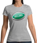 Irish Flag Rugby Ball Womens T-Shirt