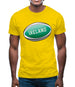 Irish Flag Rugby Ball Mens T-Shirt