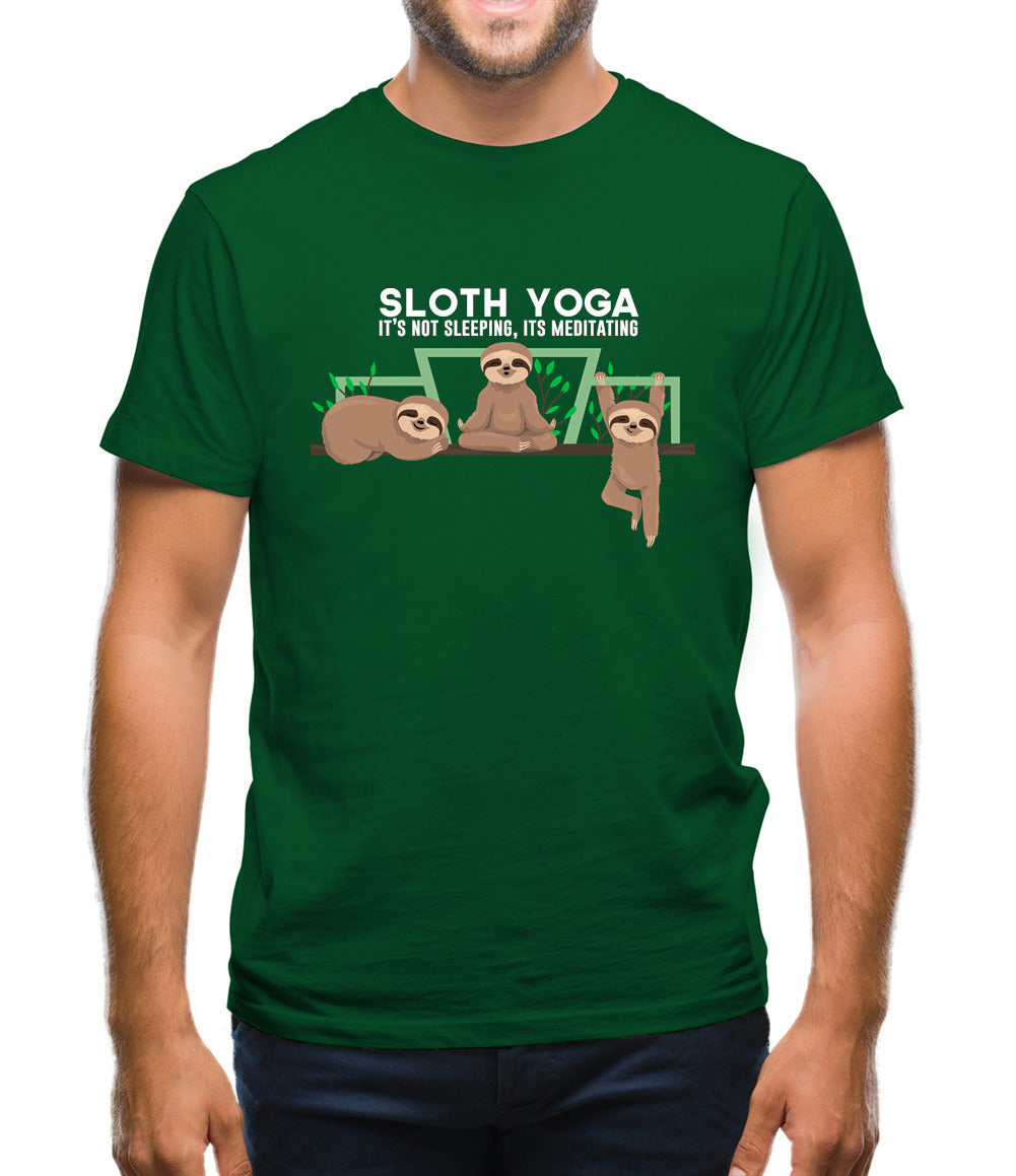 Sloth Yoga Mens T-Shirt