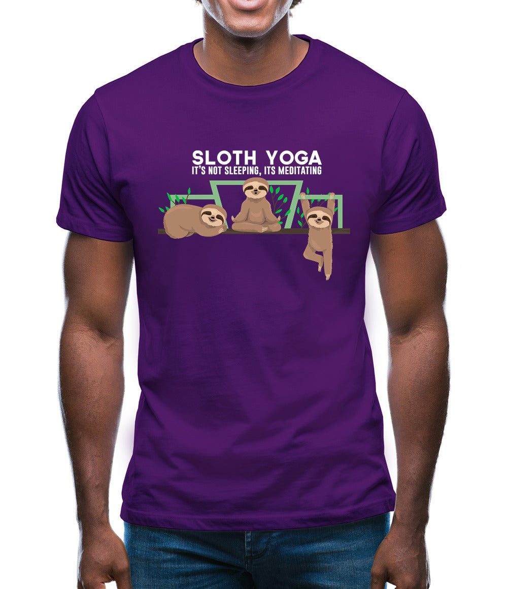 Sloth Yoga Mens T-Shirt