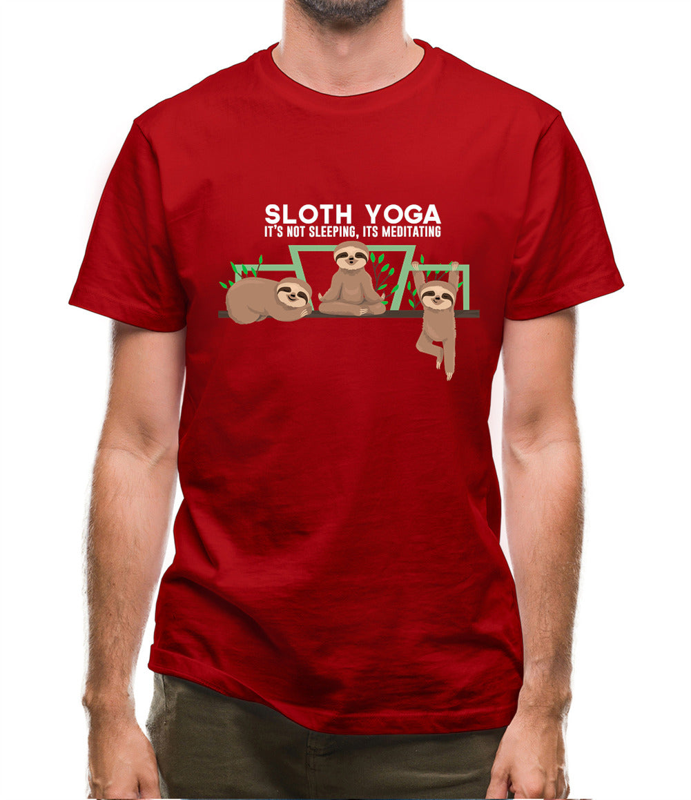 Sloth Yoga Mens T-Shirt
