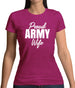 Proud Army Wife Womens T-Shirt