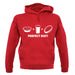 Perfect Day, Pie, Beer And Rugby Unisex Hoodie