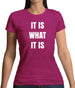 It Is What It Is Womens T-Shirt