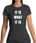 It Is What It Is Womens T-Shirt