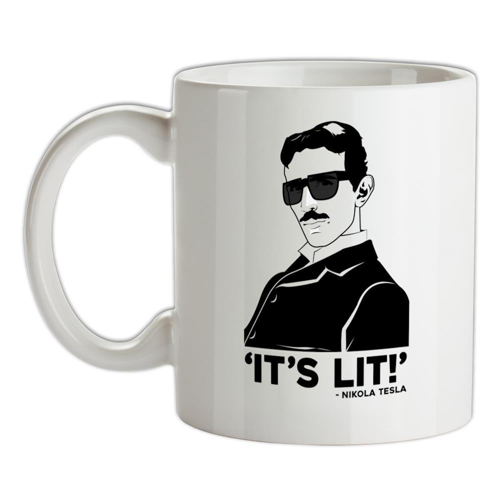 Nikola Tesla It's Lit Ceramic Mug