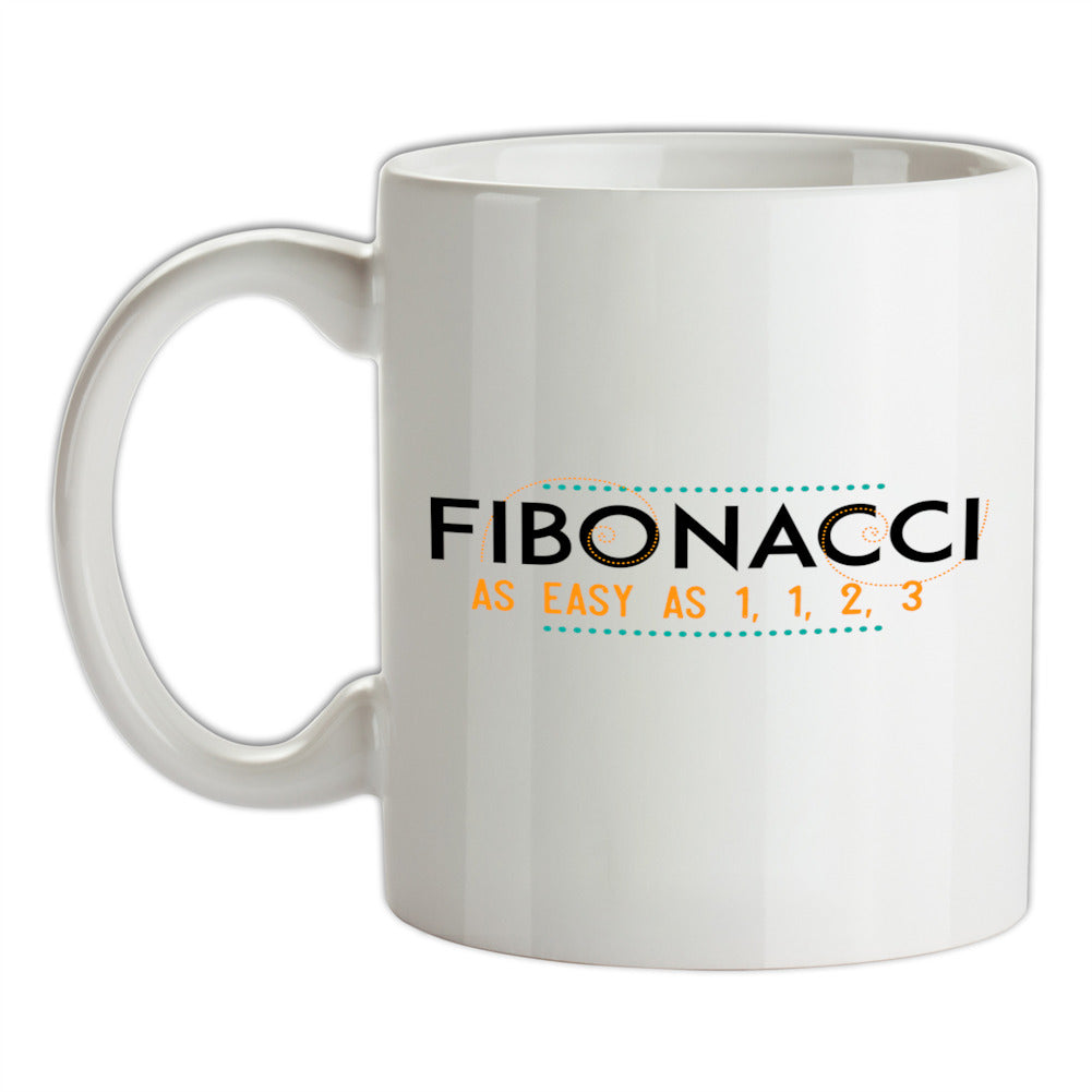 Fibonacci - As Easy As 1, 1, 2, 3 Ceramic Mug