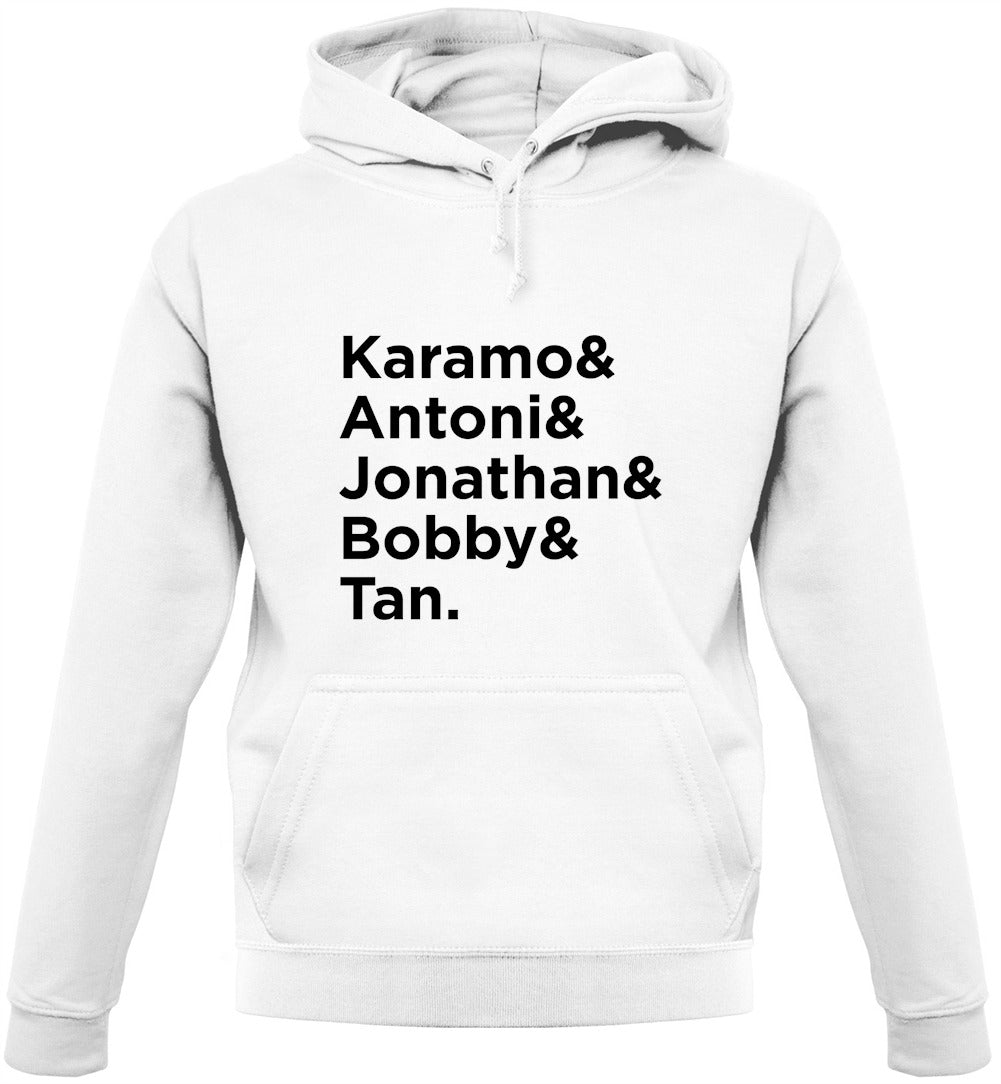 Queer Eye Name List Unisex Hoodie