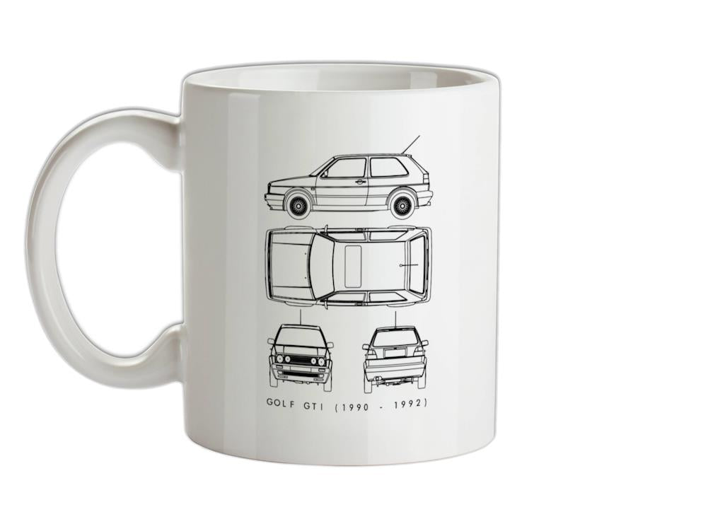 4 View Golf GTI MK2 Ceramic Mug